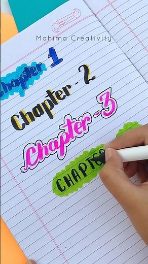 6 Header designs || surely you will love last one❤️#headers #art #mahimacreativity #shorts