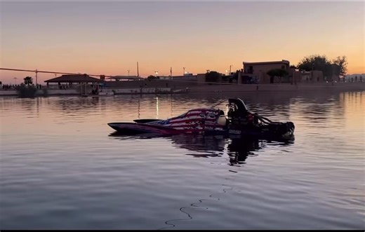 November 5th, 2023 Firebird Lake, Phoenix Az From the barge! What it looks like from the hit between these two bad asses! Kebin driving the Liquid Voodoo Top Fuel Hydro and Mike Robbins in Nitro Nuts. Video courtesy of Liquid Voodoo Top Fuel Hydro | Kebin Kinsley Racing