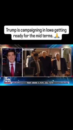 Trump is campaigning in Iowa getting ready for the mid terms. 🙏 #maga #trump #republican #conservative #shorts