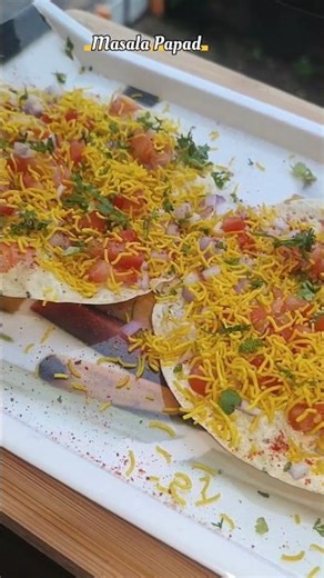 Hotel Style Masala Papad🔥🤤🥵 #shorts #viralvideos #papad #masalapapadrecipe