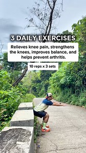 341K views · 2.5K reactions | Relieve knee pain, strengthen your knees, improve balance, and prevent arthritis, all with these 3 daily exercises! 例✨ #KneeHealth #StrongerKnees #PainFree #MoveBetter #StayActive | Physical Therapy Session | Facebook
