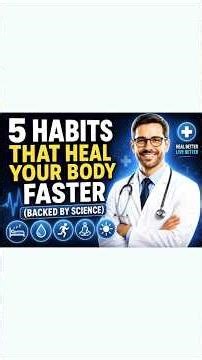 5 Habits That Heal Your Body Faster (Backed by Science) #healing