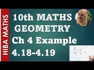 10th maths chapter 4 example 4.18,4.19 geometry tn samacheer hiba maths
