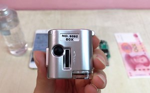 开箱60倍显微镜放大镜，商家说肯定有60倍，是我眼睛出问了吗