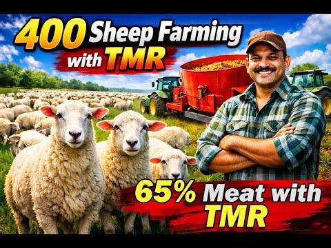 400 గొర్రెల పెంపకం TMR తో