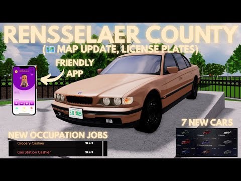 🗺️ NEW RENSSELAER COUNTY MAP UPDATE, LICENSE PLATES | Roblox