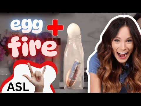 Emily's Science Lab - Egg in a Bottle Experiment - Air Pressure Experiment (ASL)