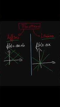 [3e] Fonctions : Affines VS Linéaires