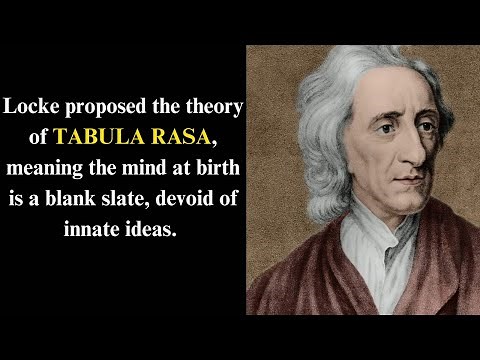 Locke proposed the theory of tabula rasa, meaning mind at birth is a blank slate.. #TabulaRasaTheory
