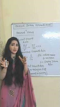 Harrod - Domar Growth Model #economics #ugcnet #jrf #harroddomar #model #growth