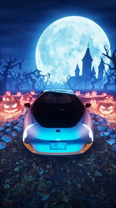 Spot the symbol in this scene. Happy Halloween. #TOYOTA #LQ #ToyotaLQ #ElectricVehicle #Mobility #BeyondZero #Halloween | TOYOTA
