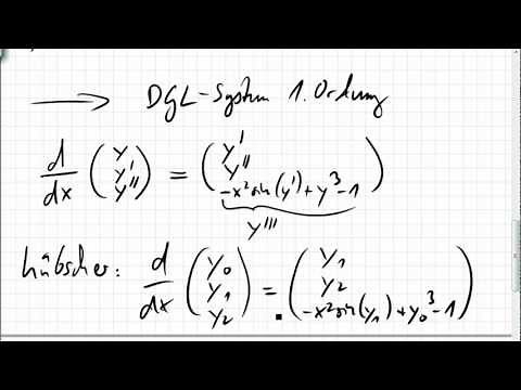 12A.2 Differentialgleichung höherer Ordnung in DGL-System erster Ordnung umwandeln