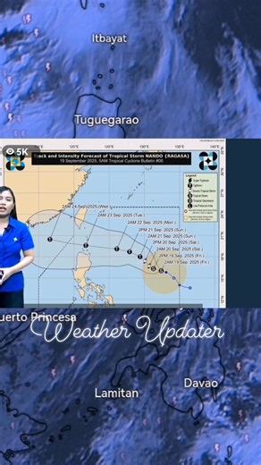 28K views · 306 reactions | Update sa Bagyong Nando at Lagay ng Panahon Ngayong Araw | September 19, 2025 | Weather Updater | Facebook