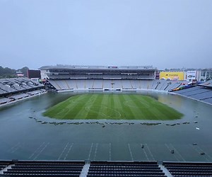 Two years ago, Eden Park resembled a swimming pool. Our thoughts are with all those who were, and still are, affected by the 2023 Auckland Anniversary weekend floods. #edenparknz | Eden Park