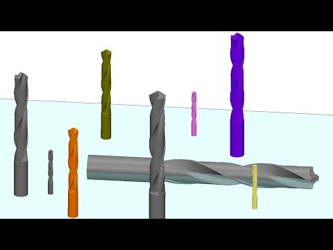 Sliding body function for realistic spiral drill bits
