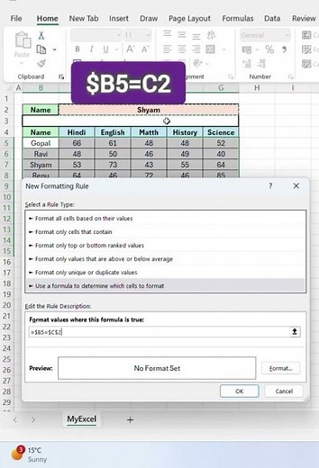 How to Find & Highlight Rows in Excel || Find and Highlight Rows in Excel #exceltips #exceltricks