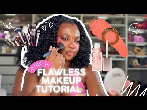 10 Minute Makeup Tutorial for Beginners | Everyday Makeup Routine for Black Women | *Very Detailed