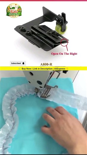 🔥 Hook: Industrial Sewing Upgrade 🔧 A800 Gathering Foot for Pro Stitching #industrial #tools