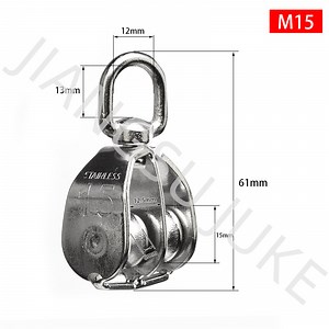 [Hot Item] Stainless Steel Swivel Pulley Block Double Sheave