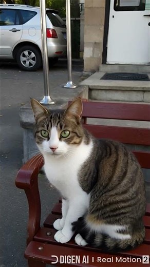 Cat sitting alone and peacefully 😻😀