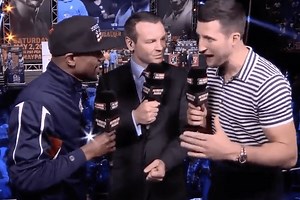 JOKER Carl Froch reveals unknown details behind famous Floyd Mayweather ‘80,000 at Wembley’ interview as he insists comments was a pre-meditated joke