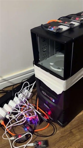 Mineração com #nerdminer #esp32 #criptomoedas #unmibeable