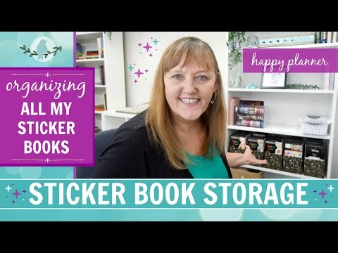 Organizing All My Sticker Books | Happy Planner Sticker Book Storage Boxes