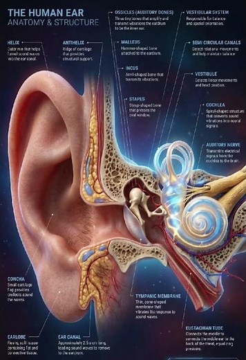 Structure of Ear#anatomyofear#middle ear#nursingofficeronline #bscnursing1stsemester
