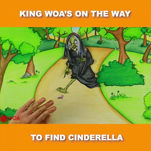 King Woa's on the way to find Cinderella! #woavideo#woafunny#woapapermotion#stopmotion #stopmotioncooking #relax
