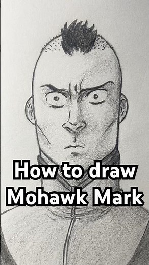 How to draw Mohawk Mark from Invincible! Easy! #art #invincible #drawing