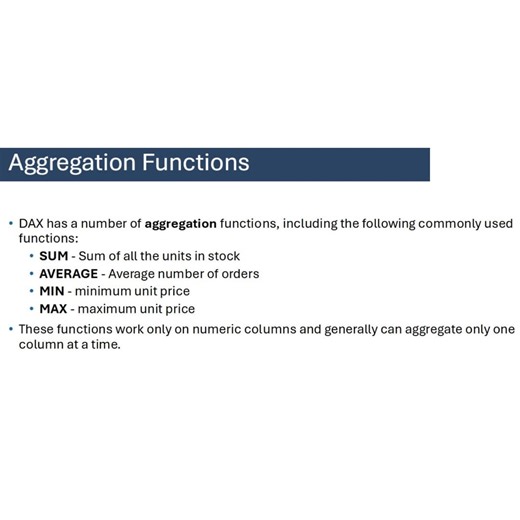 POWER BI | 📊 Understanding DAX Functions in Power BI! 🚀 DAX (Data Analysis Expressions) offers powerful functions for aggregations, counting, and... | Instagram