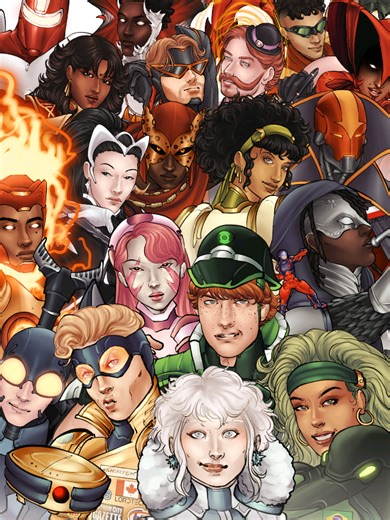 WE ARE GOING INTERNATIONAL Meet Earth-7's Global Guardians on my Instagram, Website or Twitter! #justiceleagueinternational #justiceleague #dcu #dccomics #boostergold