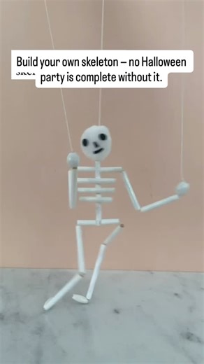 Raising smart and happy kids on Instagram: "This skeleton made from straws is the perfect mix of spooky and fun! 💀 Kids will love assembling their own bony friend, while practicing fine motor skills, focus, and creativity. It’s a great way to spark curiosity about the human body and make a cool Halloween decoration at the same time. Easy, educational, and exciting for kids and parents alike! Keywords: straw skeleton craft, Halloween DIY, spooky kids craft, paper straw art, fun learning activity