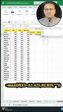 Excel MAX IF Formula with Range Match | Advanced Conditional Lookup Formula | Excel | Advance Excel