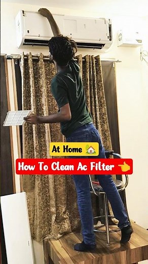 How To Clean Ac Filter At Home 🏡 || Hitachi AC Filter cleaning At Home || Tips** || NIHAL