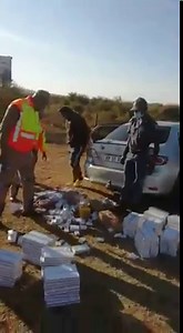 JUST IN | Polokwane municipal and Limpopo Provincial traffic officers and police apprehended a man for allegedly breaking lockdown regulations. The suspect was arrested on the R81 route between Kotishing and Sebayeng after police car chase from Botlokwa. His car trunk was filled up with illegal cigarettes and alcohol. He was, apparently, travelling from Zimbabwe to Johannesburg. | Polokwane Municipality
