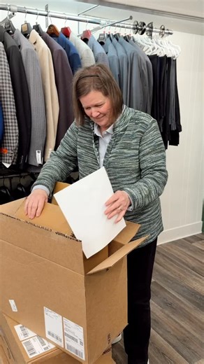 Don’t tell Billy Joe we opened his package! We love Johnston & Murphy bags! 💼 Come see us at Mitchell’s on Main Street this week! | Mitchell's