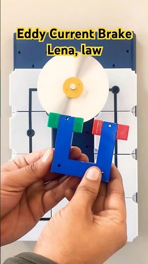 Eddy Current brake ! Lenz,s law demonstration! #eddycurrent #lenzlaw #science #physics #shorts #asmr