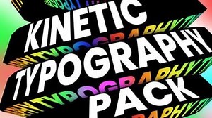 Kinetic Typography Pack (Widescreen) | Renderforest