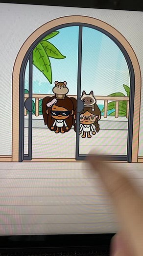 Toca Boca Animated Characters in Tropical Adventure