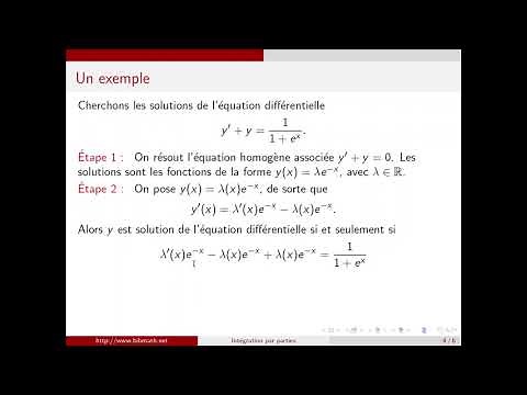 The method of variation of the constant