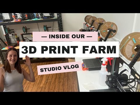 Inside our 3D Print Farm - Behind the Scenes - Creative Business Studio Vlog