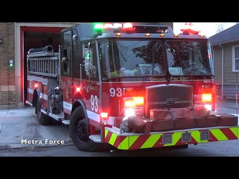 Chicago Fire Dept Engine 93 Responding