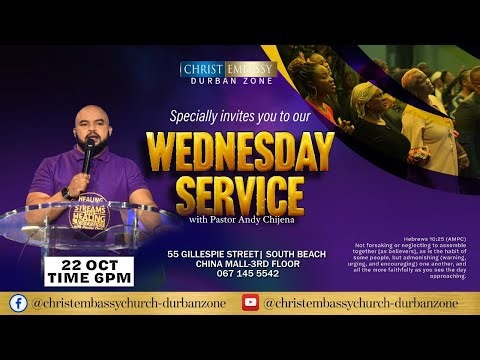 Mid-Week Service with Pastor Andy Chijena ~ 22/10/2025