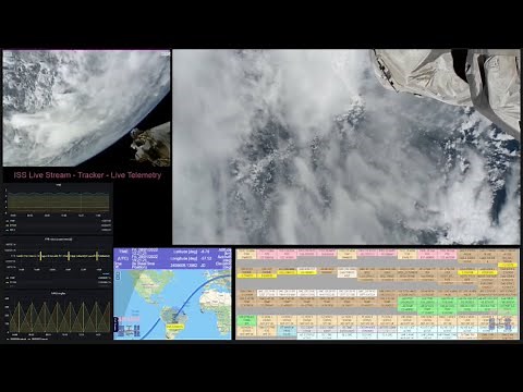 ISS Live Stream 2 Cams | Tracker | Live Telemetry 03.25.2022.