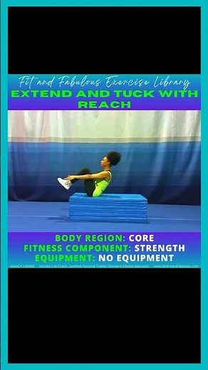 EXERCISE LIBRARY Extend and Tuck w Reach #exerciselibrary #exercisetutorial #exercisedemo #exercises