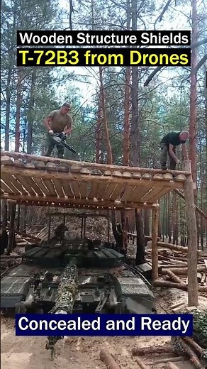 T-72B3 Tank Concealment and Drone Defense Strategy
