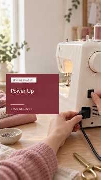 How to Set Up Your Sewing Machine Power and Foot Pedal | Beginner Sewing