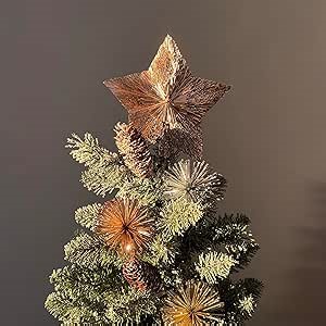 Mini Tree Star Topper + Matching Lightweight Christmas Picks Accents Christmas Ornaments for Small Tree