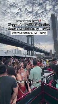 Fiesta Latina Sunset Yacht Party NYC 🌅🛥️🔥 #shorts